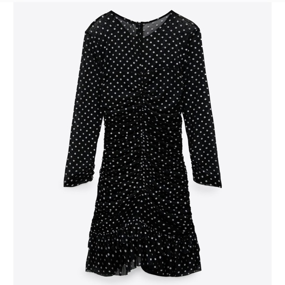 NWT ZARA Tulle Swiss Dot Dress S Blogger Favorite - Picture 5 of 7
